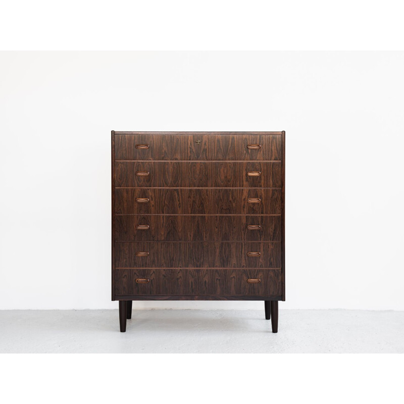 Vintage large chest of drawers in rosewood by VV Møbler,1960