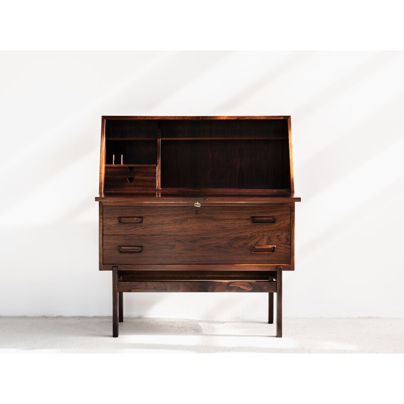 Vintage secretary in rosewood by Arne Wahl Iversen for Vinde Møbelfabrik