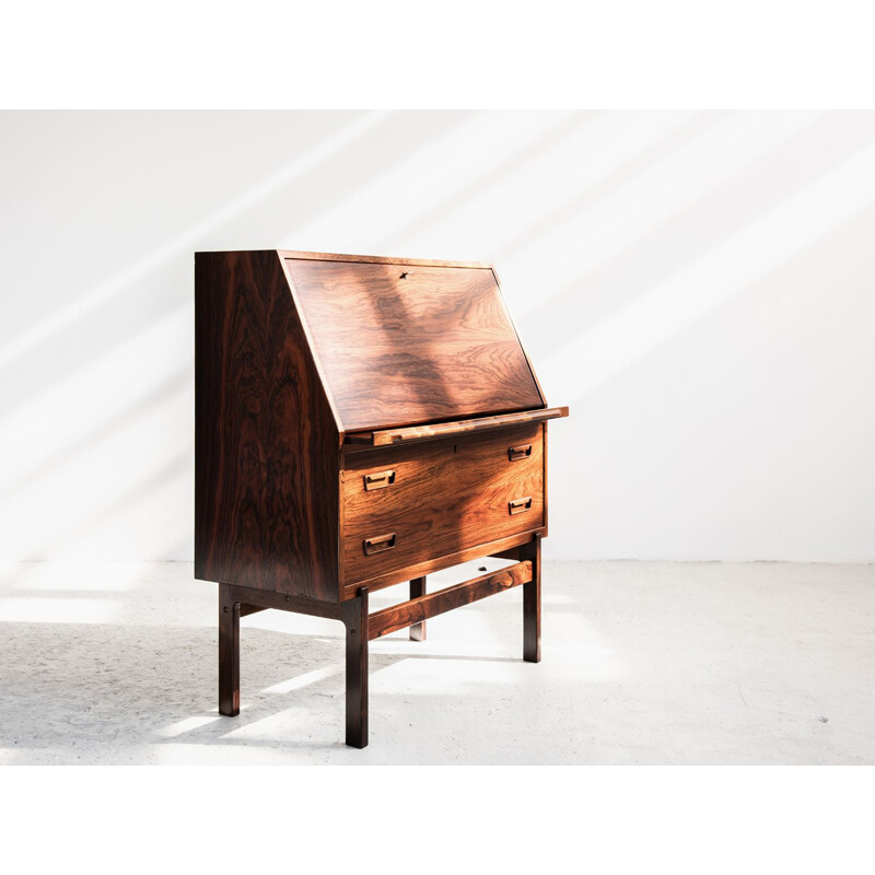 Vintage secretary in rosewood by Arne Wahl Iversen for Vinde Møbelfabrik