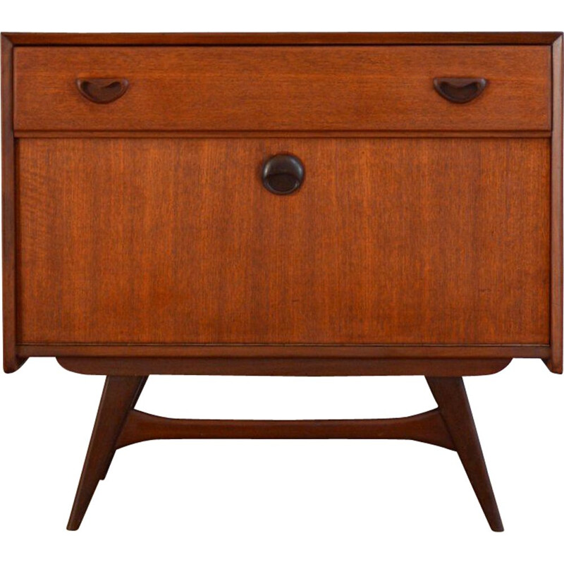 Vintage chest of drawers in teak by Louis van Teeffelen for Webe 1960s