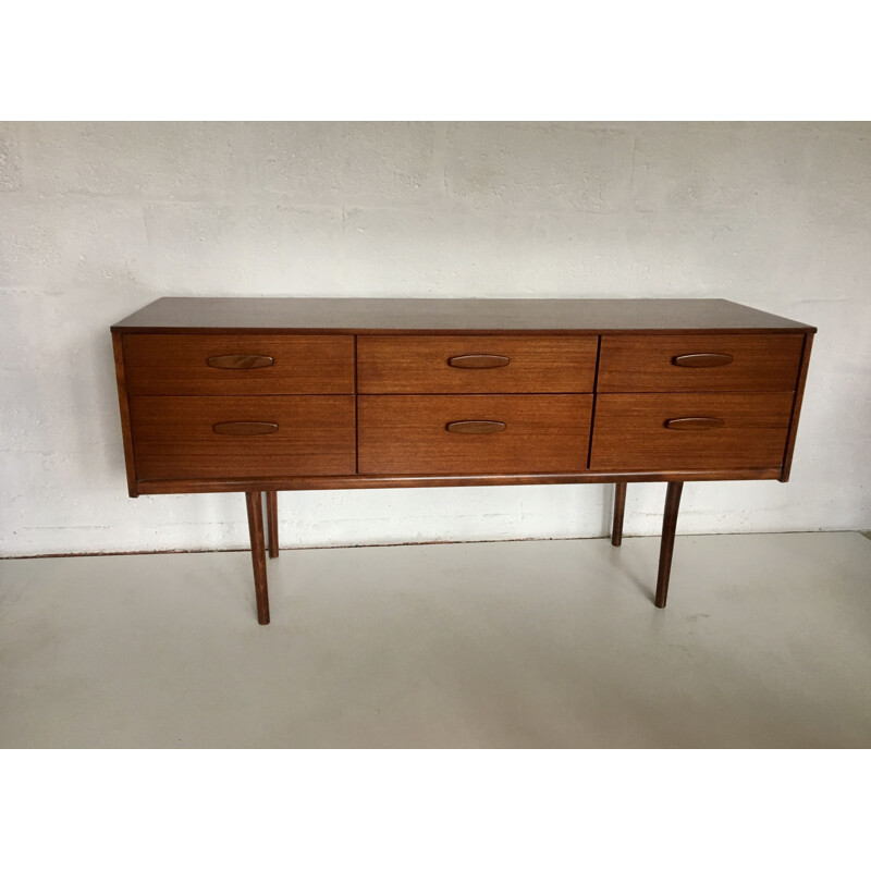 Vintage Scandinavian teak small sideboard