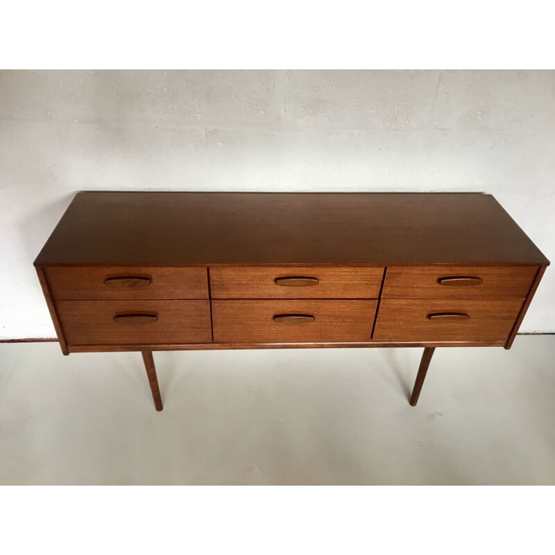 Vintage Scandinavian teak small sideboard