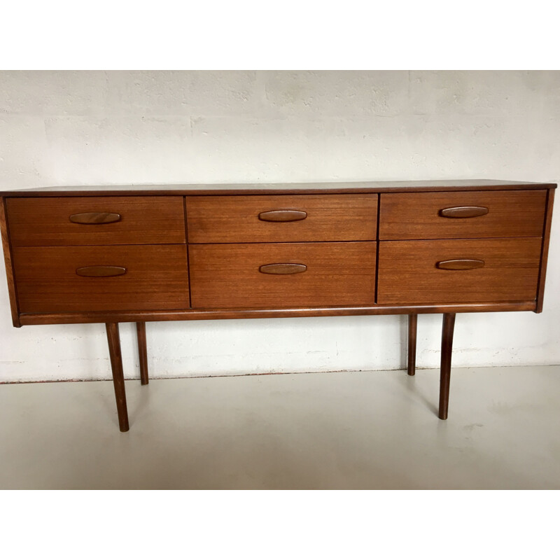 Vintage Scandinavian teak small sideboard