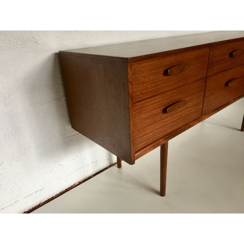 Vintage Scandinavian teak small sideboard