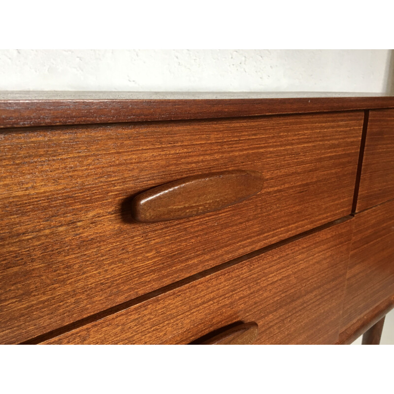 Vintage Scandinavian teak small sideboard