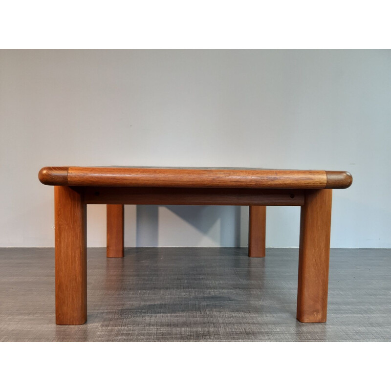 Vintage coffee table in solid teak and granite by Dyrlund