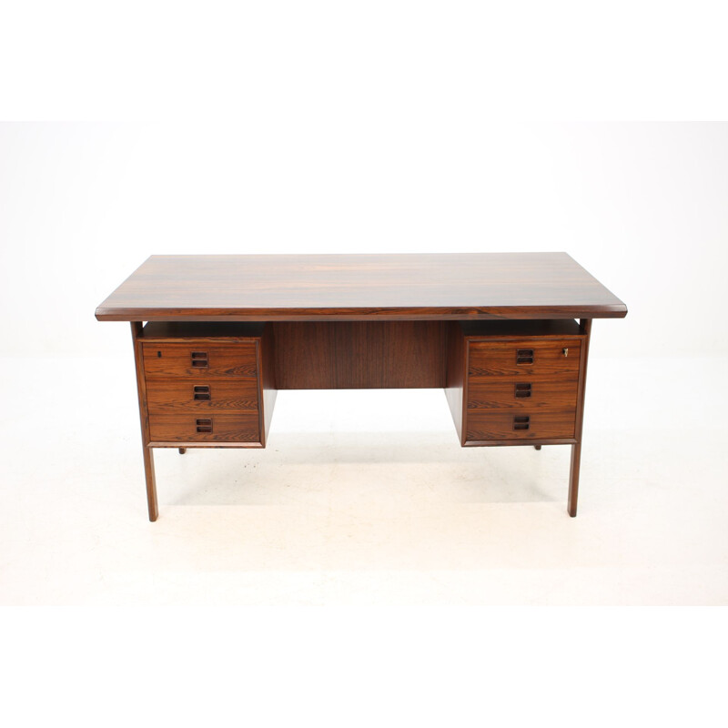 Vintage rosewood desk by Arne Vodder 1960s 