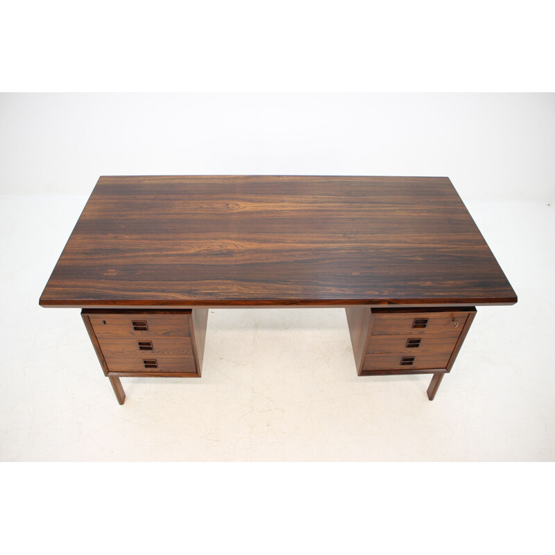 Vintage rosewood desk by Arne Vodder 1960s 