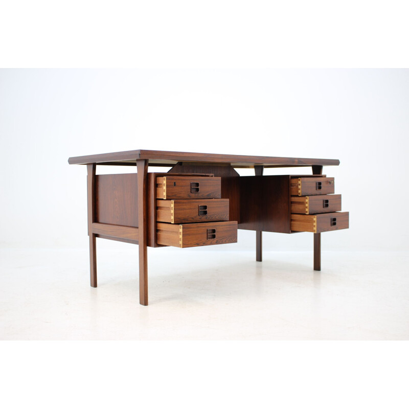 Vintage rosewood desk by Arne Vodder 1960s 