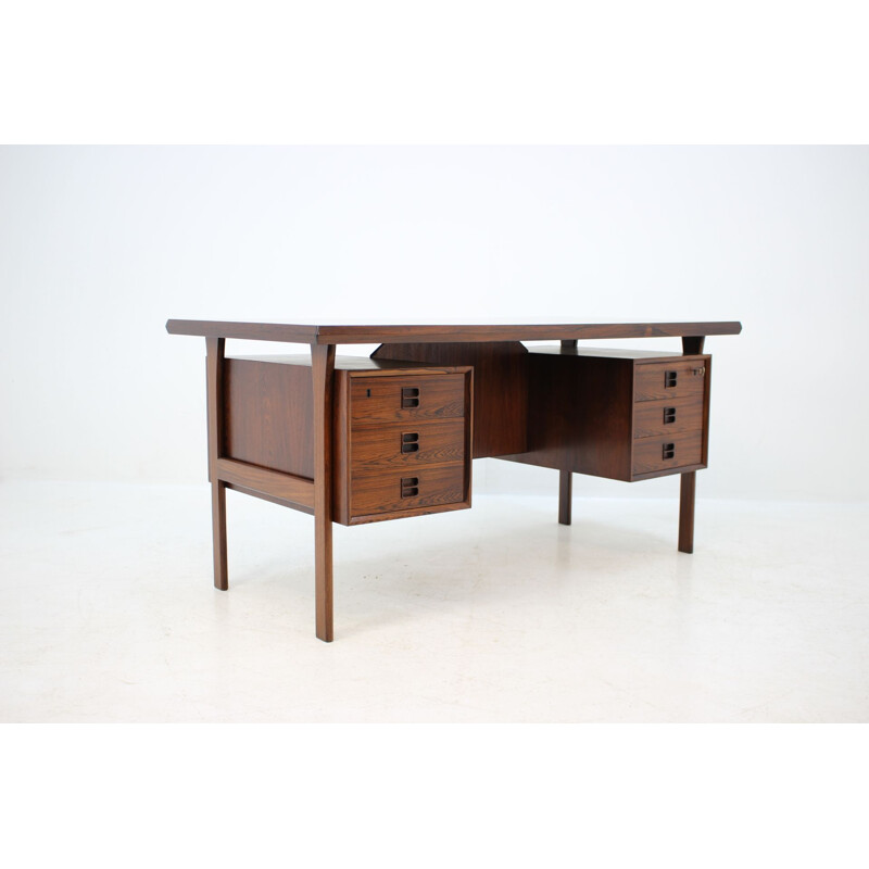 Vintage rosewood desk by Arne Vodder 1960s 