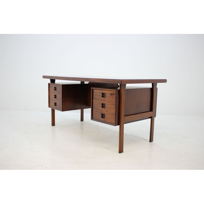 Vintage rosewood desk by Arne Vodder 1960s 