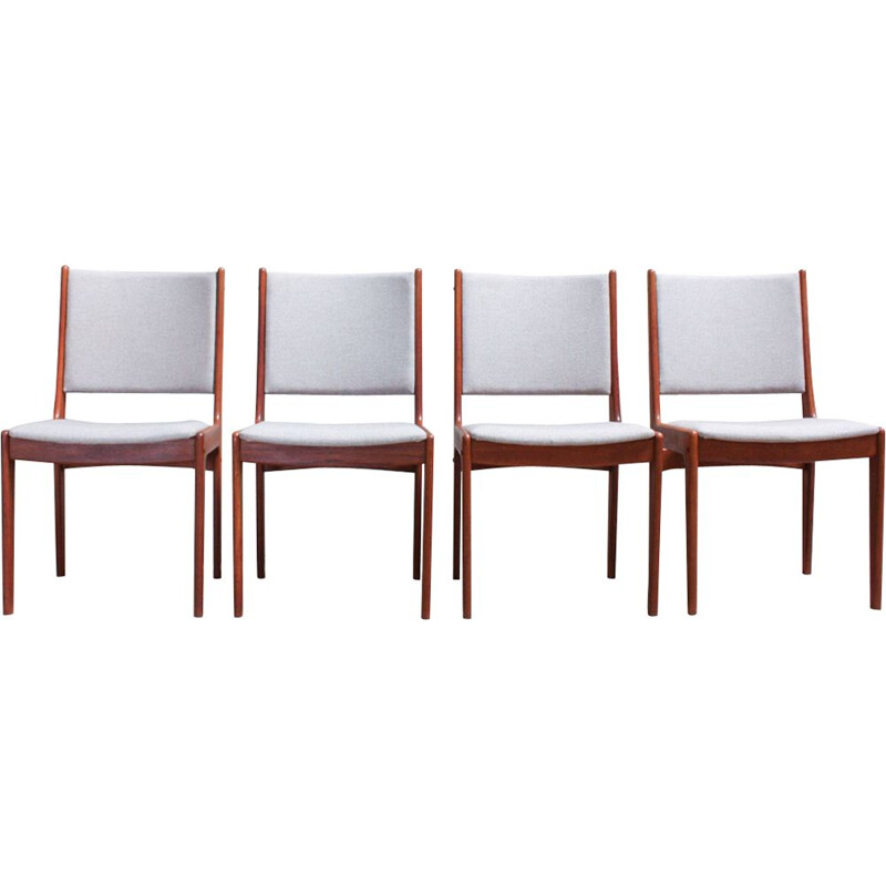 Set of 4 vintage dining chairs by Johannes Andersen for Uldum Møbelfabrik 1960s