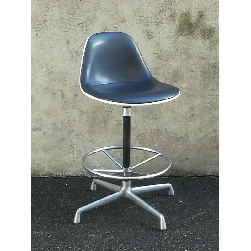 Vintage swivel Stool by Charles & Ray Eames for Herman Miller, 1960s