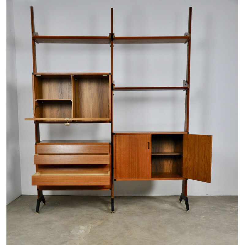 Vintage wall unit modular Italian 1960s 