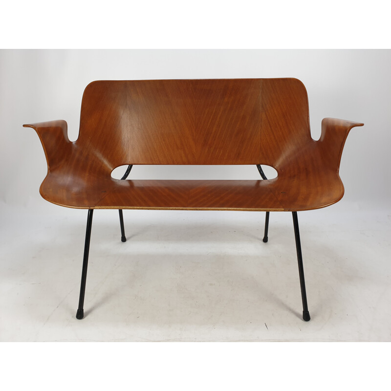 Vintage sofa Medea in bentwood by Vittorio Nobili for Fratelli Tagliablue, 1950s