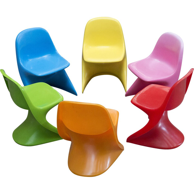 Set of 6 Casalino children's chairs, Alexander BEGGE - 2000s