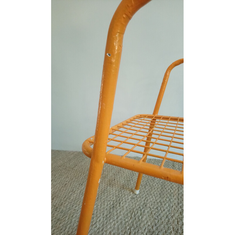 Set of 4 orange Rio chairs by EMU