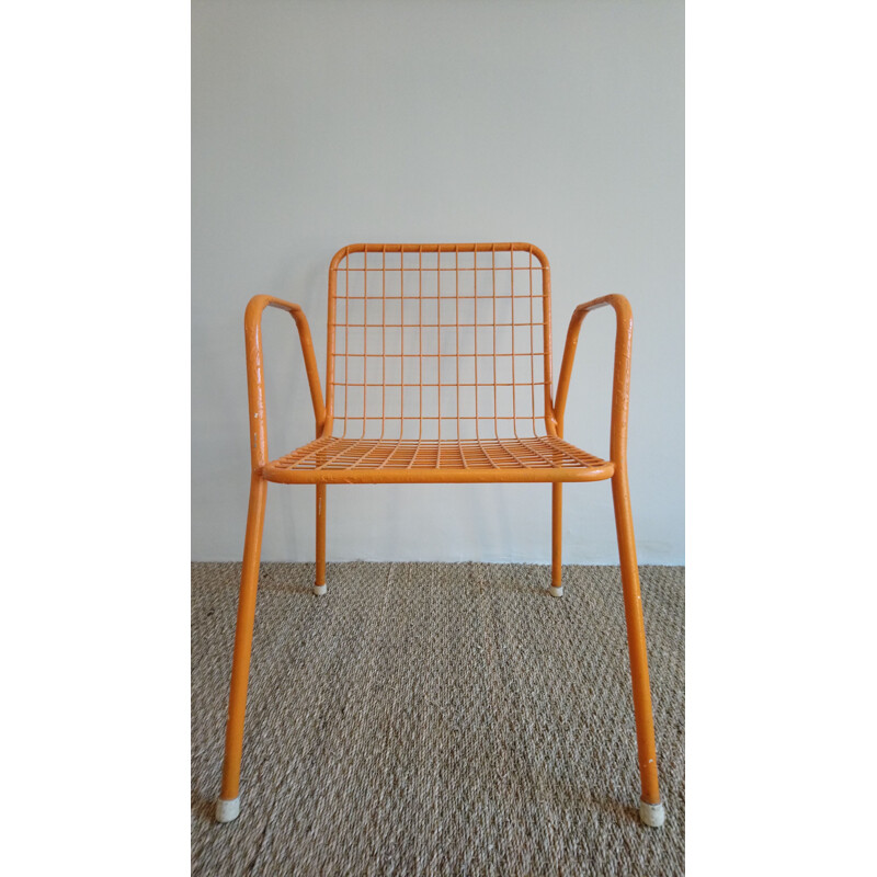Suite de 4 chaises Rio oranges par EMU