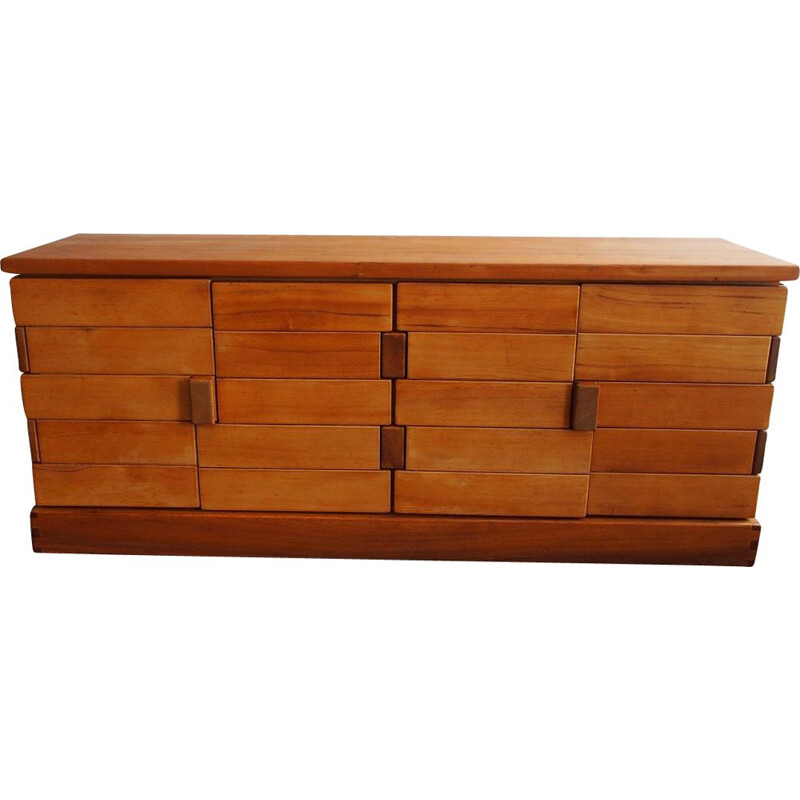 Vintage sideboard for Regain in solid elmwood 1980