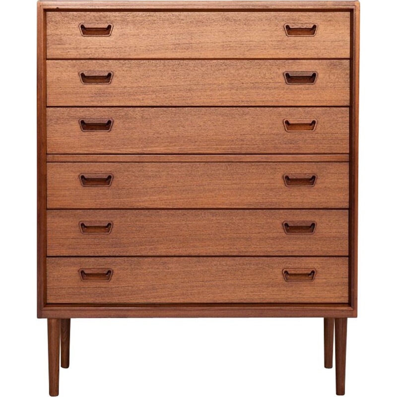 Vintage Danish chest of drawers in teak by Munch Møbler Slagelse,1960