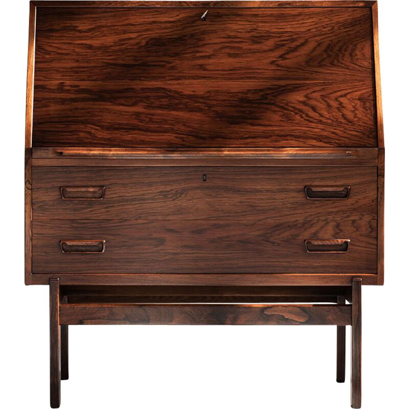 Vintage secretary in rosewood by Arne Wahl Iversen for Vinde Møbelfabrik