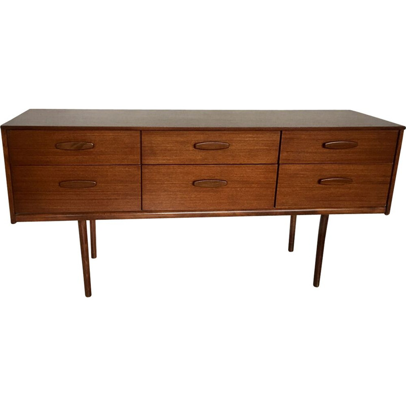 Vintage Scandinavian teak small sideboard