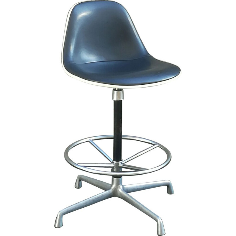 Vintage swivel Stool by Charles & Ray Eames for Herman Miller, 1960s