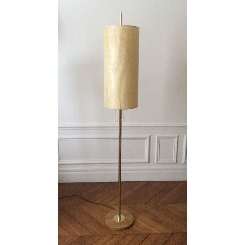 Vintage brass floor lamp by Maison Monix