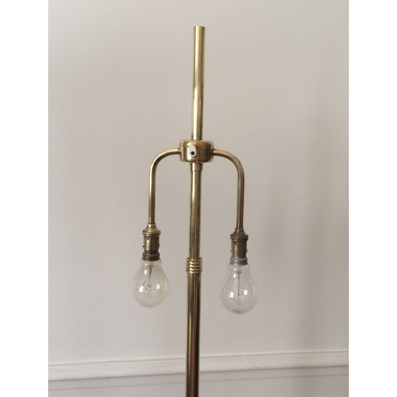 Vintage brass floor lamp by Maison Monix
