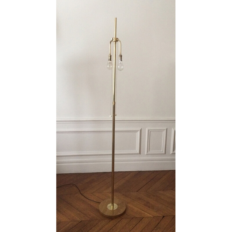 Vintage brass floor lamp by Maison Monix