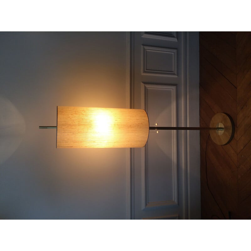 Vintage brass floor lamp by Maison Monix