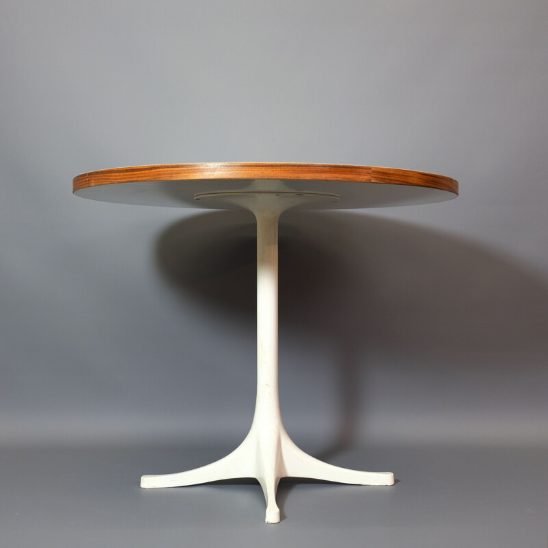 Vintage white side table by Robert Propst for Herman Miller