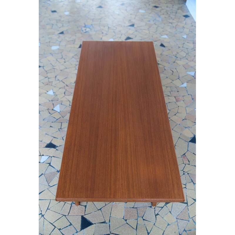 Vintage coffee table in teak Scandinavian 1960s