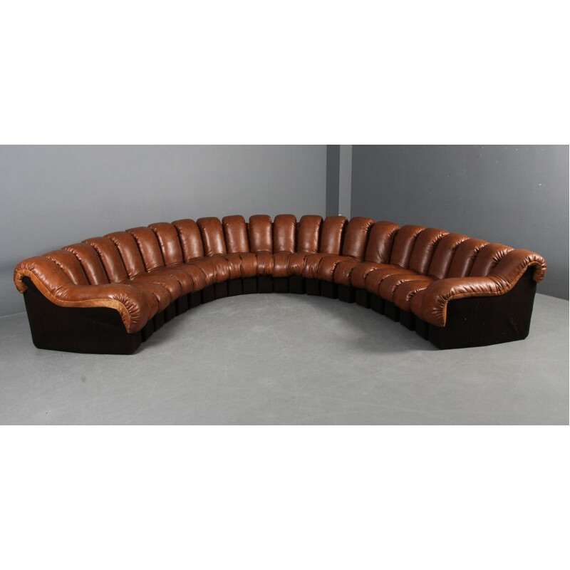 Vintage DS600 sofa for de Sede in brown leather 1970