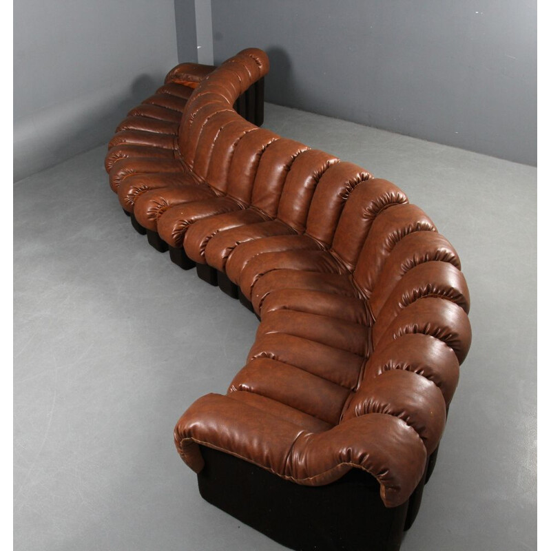Vintage DS600 sofa for de Sede in brown leather 1970