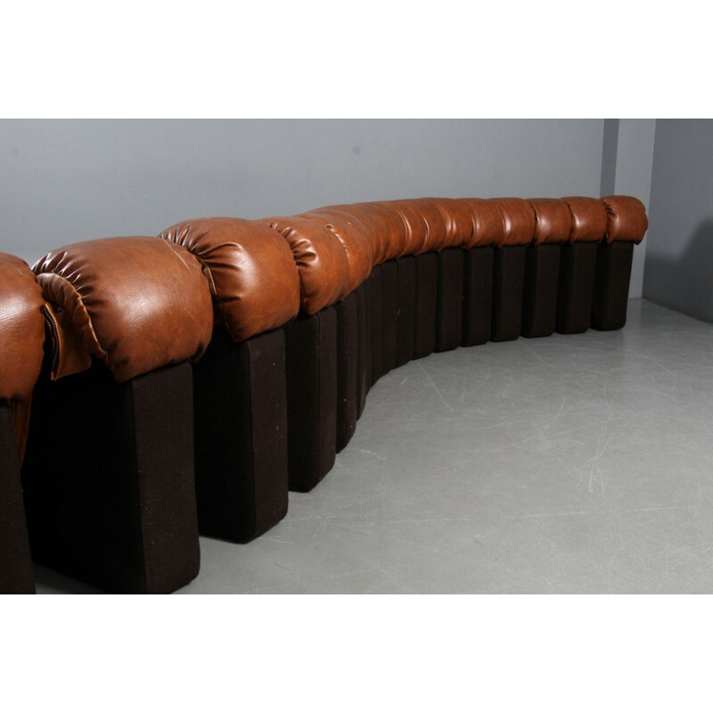Vintage DS600 sofa for de Sede in brown leather 1970