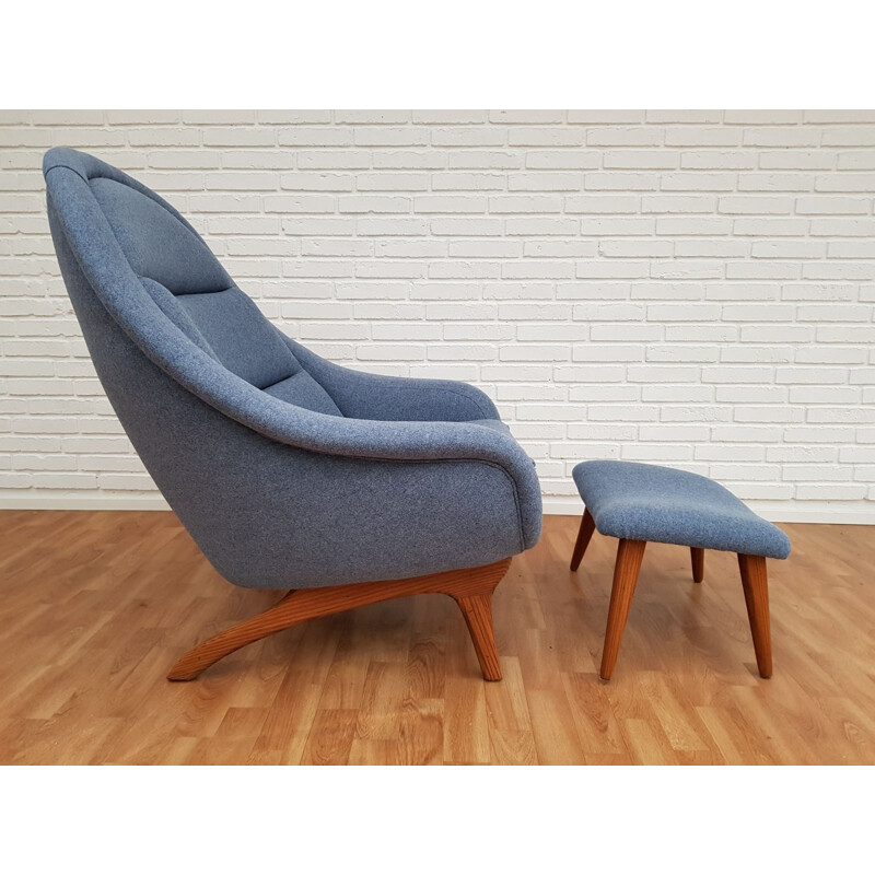 Chaise longue vintage Danoise en teck,1960