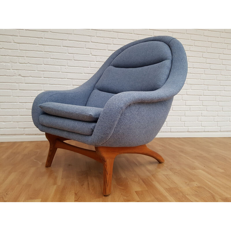 Chaise longue vintage Danoise en teck,1960