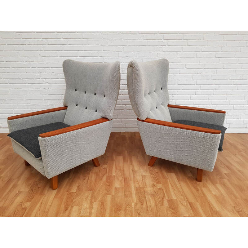 Pair of vintage Danish lounge chairs from the 70s