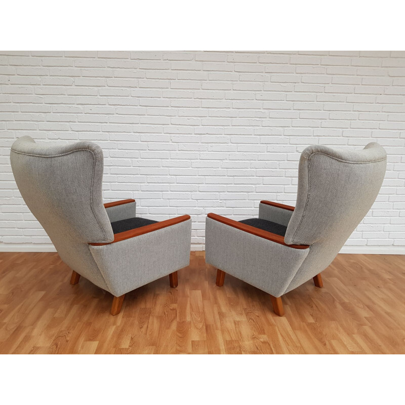 Pair of vintage Danish lounge chairs from the 70s