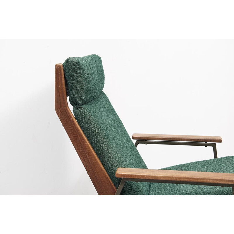 Lotus vintage Green armchair by Rob Parry 1960