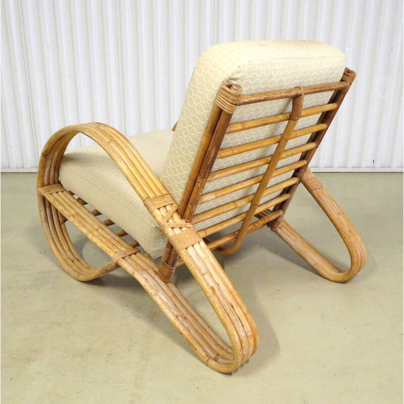 vintage Rattan armchair 1950