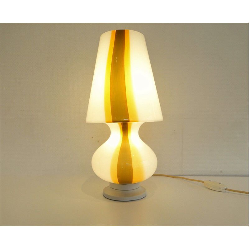 Lampe vintage en verre de murano 1960