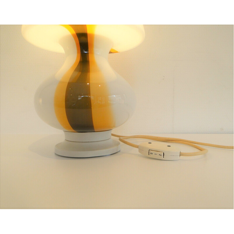 Lampe vintage en verre de murano 1960