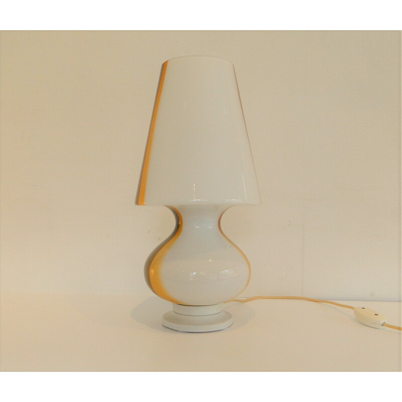 Lámpara vintage de cristal de murano 1960