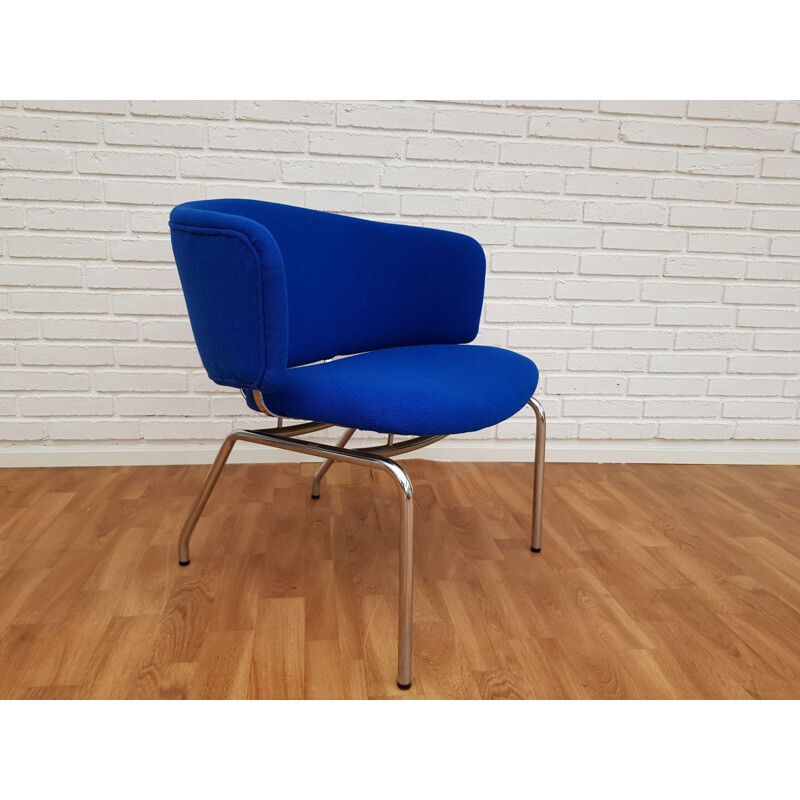 Fauteuil vintage en laine KVADRAT par Nina Koppel 1970