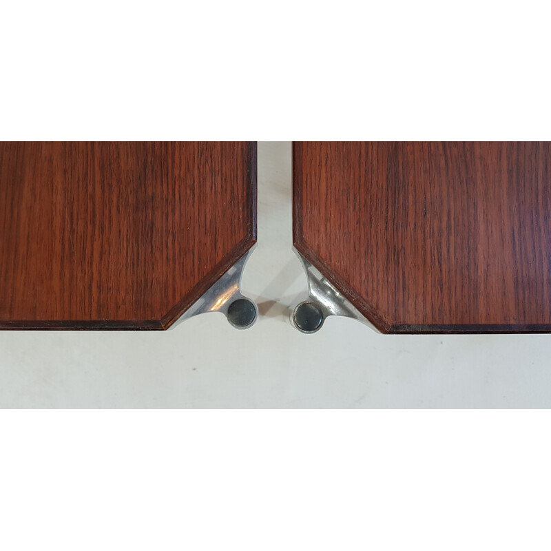 Vintage side tables Mim Roma in mahogany circa 1950