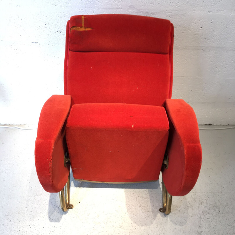 Vintage armchair by Carlo Mollino for the RAI Auditorium in Turin 1951
