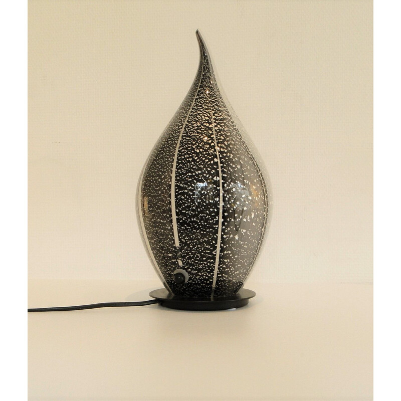 Lampe vintage pingouin en verre de Murano