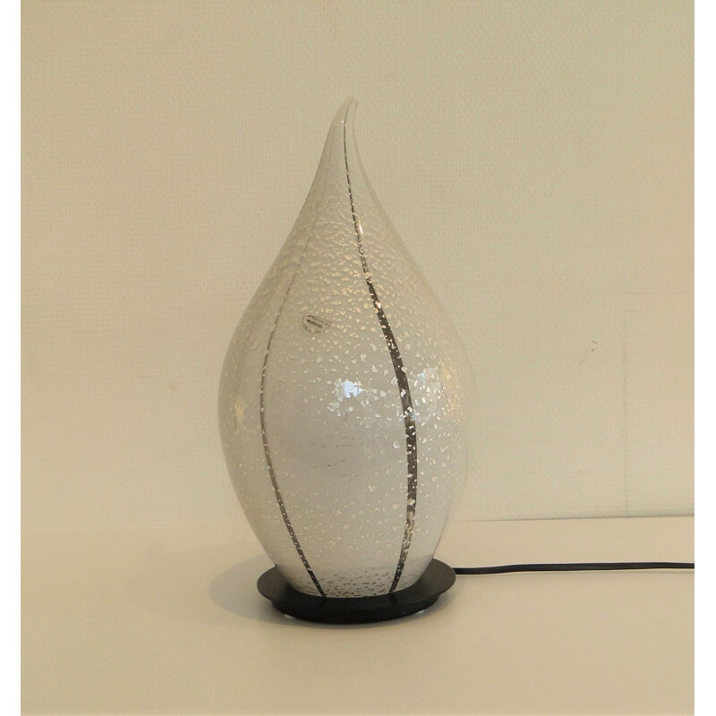 Lampe vintage pingouin en verre de Murano